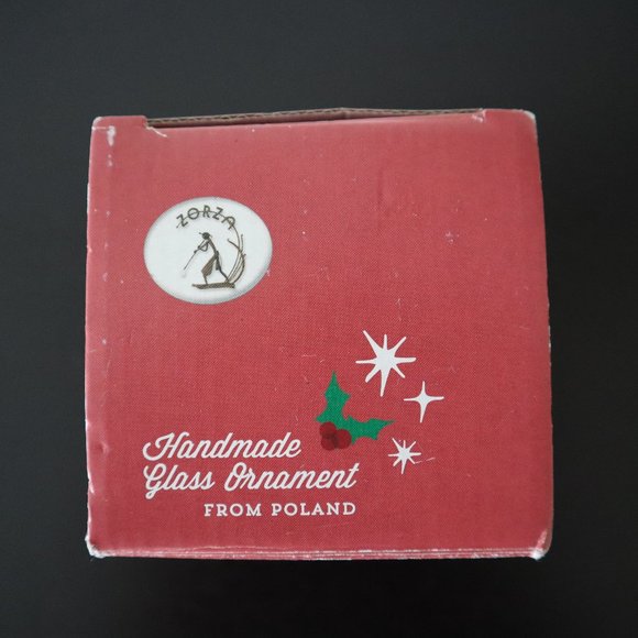 Zorza Poland Ornament Hand Made Glass Ornament Vintage Made in Poland - Picture 6 of 6
